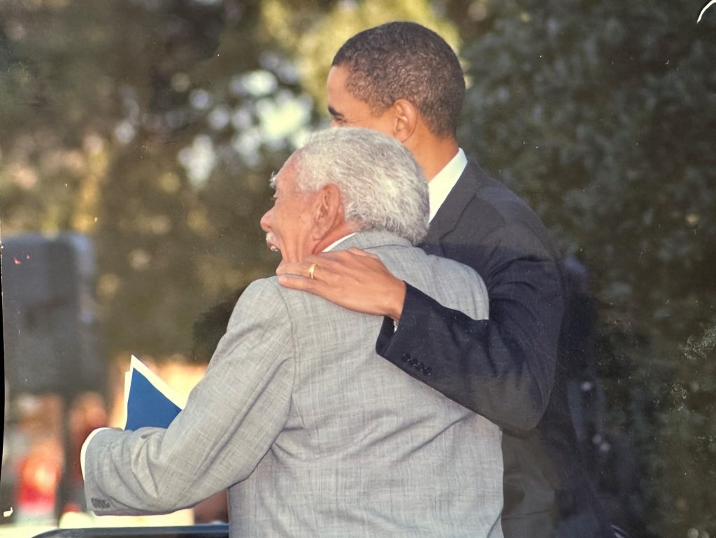 ernest jr and obama2